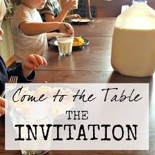 Come To The Table The Invitation Invitations Lent Devotional Table