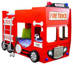 Just kids stuff fire truck toddler bed. Fire Truck Kids Bunk Bed Contemporary Bunk Beds By Maximahouse