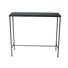 Table Console Indus En Metal Noire L 90 Cm Edison Maisons Du Monde