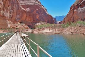 Lake powell and the surrounding area is seen from the wahweap overlook in page, arizona in the glen canyon national recreation area on july 13, 2018. Dock At Rainbow Bridge Picture Of Rainbow Bridge National Monument Lake Powell Tripadvisor