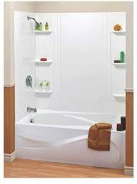 Ready to start your project? Maax 101604 000 129 5 Piece Bathtub Wall Kit 48 60 In L X 31 In W X 59 In H Polystyrene White Bathtub Walls And Surrounds Amazon Com