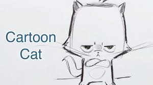 4 legs, whiskers sketching from your imagination involves a combination of being able to imagine what you cannot see, visualize and hold complex images in your. How To Draw A Cartoon Cat Step By Step Youtube