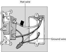 The source hot wire is connected to one switch terminal and the other terminal is connected to the black cable wire running to the light. How To Replace A Light Switch Dummies