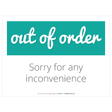 Out Of Order Free Sign Template Easy Sign Templates Sign Templates Templates Printable Free Printable Signs