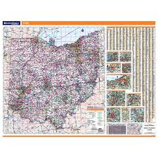 Indiana kentucky michigan pennsylvania west virginia. Ohio Laminated State Wall Map