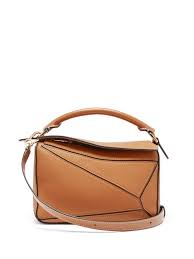 Loewe madrid logo cross body shouhoulder bag leath. Tan Puzzle Medium Grained Leather Cross Body Bag Editorialist