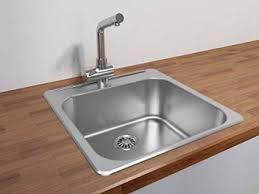 Different kitchen sink styles call for various types of mounting and installation, which can make or break your budget. Agua Canada Kitchen Sink Stainless Steel Top Mount 25x20 Inches Handmade Enzo Single Bowl Tools Home Improvement Ourvagabondstories Com