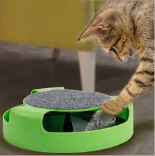 Free Shipping Cat Rotary Table Newest Pet Supplies Shops For Cat Toy Amusement Play Catching Mice Games Disk Play Activity Pet Cat Toys Kitten Toys Cat Toys
