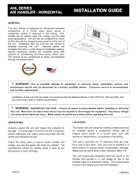 ahl ahr installation manual manualzz com