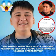 QUIERES APAGAR MI VOZ!" 😱😲 Bill Orosco confirmó que Deyvis Orosco le  mandó una carta notarial prohibiéndole interpretar los temas del grupo  Néctar. En el avance de 'Magaly TV, la firme', el