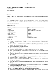 Physical science acids and bases worksheet answers in order to continue enjoying our site, we ask that you confirm your identity as a human. Doc Grade 12 Prescribed Experiment 2 Acid Base Reactions Work Sheet Nomgwaqo Nthontho Academia Edu