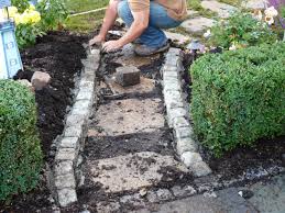 A garden path enhances any backyard. Building A Stone Walkway How Tos Diy