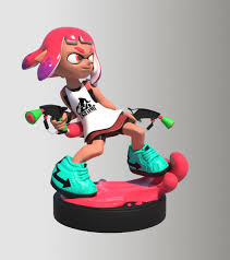Artstation Inkling Girl Amiibo Splatoon 2 3d Modeling Titouan Bertin Splatoon Amiibo Model