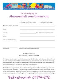 Entschuldigung für die schule schreiben? Formulare Krank Etc Grund Und Mittelschule Ebermannstadt