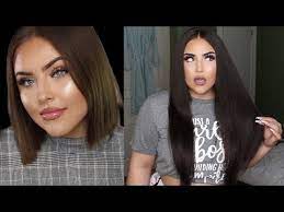 How To Blend Extensions With Short Blunt Hair Amazing Beauty Hair Youtube Short Blunt Hair Blunt Hair Hair Extensions For Short Hair