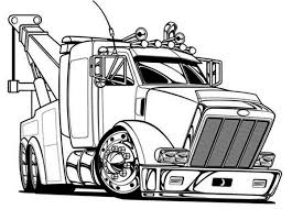 As well as other drawings in the 'truck coloring pages' category. Big Tow Semi Truck Coloring Page Netart