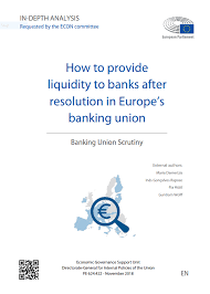 1 pty ltd short haul 2017 no. How To Provide Liquidity To Banks After Resolution In Europe S Banking Union