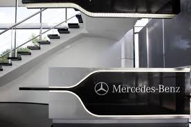 Mercedes Benz Needed To Bring Together Two Distinctly Different Parts Of Their Business Fina Office Design Diy Office Interior Design Corporate Office Design