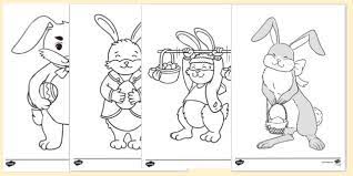 Dibujos De Conejos De Pascua Para Imprimir Y Colorear