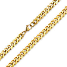 Silver 14k white gold plated franco chain 30 inches, 4mm, 90.2 grams. Bling Jewelry Mens Strong 10mm Gold Plated Silver Tone Stainless Steel Miami Curb Cuban Chain Necklace For Men For Teen 24 30 Inch Walmart Com Walmart Com
