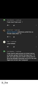 Vanaf volgende week maandag weer een nieuw seizoen freeks wilde wereld (zapp/vpro). Ferry Masters 1 Week Ago Freek Vonk Freek Vonk 1 1 Freek Vonk 1 Week Ago Masters Leafylshere Profiel Foto En Fortnite Videos Liken 10 13 Fela 1 Week Ago Lmao Hahaha