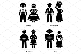 Why do south american countries like peru and bolivia have stronger indigenous populations but argentina and chile are predominantly european? South American Traditional Clothing Pre Designed Illustrator Graphics Creative Market