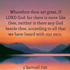 2 Samuel 7 22 Kjv
