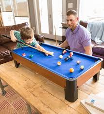 Play Pool Anywhere With This Tabletop Pool Set All You Need Is A Sturdy Table And You Re Ready To Shoot A Cool Game Of P Small Pool Table Play Pool Big
