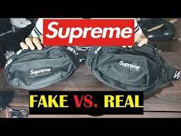Mine has almost all features to look real. How To Spot Supreme Waist Bag Ss18 Fake Vs Real Comparison Youtube
