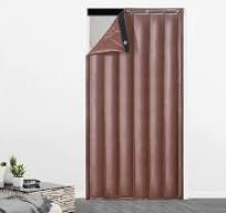 Amazon.com: SOLDAX PU Leather Thermal Insulated Door Curtain ...