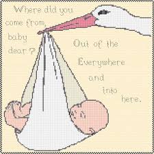 Enjoy these beautiful free cross stitch patterns, compliments of handmade adelaide! Ann Logan 10 Free Patterns Online New Baby Card 738