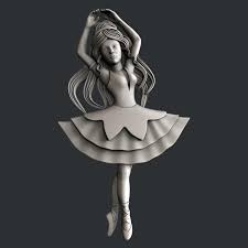 3d Stl Models For Cnc Router Ballerina Etsy In 2020 Photo Frames For Kids Stl Stl File Format