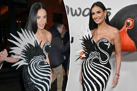 Demi Moore dazzles in bird-inspired gown for 'Feud: Capote vs. The Swans'  premiere