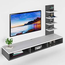 Chances are you'll discovered one other ideas for tv stands in bedroom better design ideas. Decorvaiz Wooden Wall Mounted Tv Unit For Living Room Tv Cabinet For Living Room Tv Stand For Living Room Ideal For Tv Upto 42 White Grey Accessories Included Amazon In Furniture