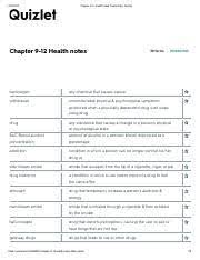 Learn vocabulary, terms, and more with flashcards, games, and other study tools. Chapter 9 12 Health Multiple Choice Terms Flashcards Quizlet Chapter 9 12 Health Multiple Choice Terms Drugs Vs Medicines 41 Terms Elise Kaiser A Course Hero