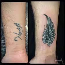 Cover Up Angel Wing Tattoo Tattoos Wings Tattoo Wing Tattoo
