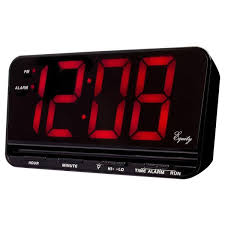 Large display alarm clock alarm clock pdf manual download. Equity By La Crosse Extra Large 3 In Red Led Electric Alarm Table Clock With Hi Lo Settings 30401 The Home Depot