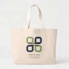 Customized Company Logo With Business Slogan Large Tote Bag Zazzle Com In 2020 Large Tote Bag Branded Tote Bags Large Tote
