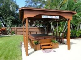 The added physical benefits of soaking in a hot tub are that you can sleep better, your skin gets a healthy glow, and minor body aches and pains simply disappear. 26 Spectacular Hot Tub Gazebo Ideas Home Stratosphere