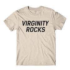 Machine wash cold, line dry to prevent shrinking. Virginity Rocks Army Sand Tee Danny Duncan