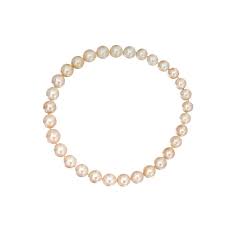In the 1950's, 60's and 70's a typical size for cultured pearls was 4mm to 6mm. Golden Pearls Necklace Arthur Groom Co