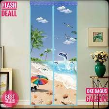 Kelambu anti nyamuk ( + bonus pouch kosmetik senilai rp. Tirai Pintu Kelambu Magnet Anti Nyamuk Serangga Kelambu Tirai Pintu Sistem Magnetik Motif Variasi Shopee Indonesia