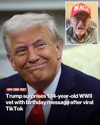 President Donald Trump helped a World War II veteran make his birthday wish  come true. Ohio resident Denver Moore, who just turned 104, is a longtime  supporter of the president. He went