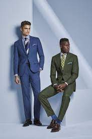 Shop Look 3 - Blue Suit In 2021 Tuxedo For Men Wool Suit Wedding Suits Men