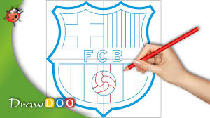 Das wappen des fc barcelona ist in drei teile unterteilt. Fc Barcelona Logo From Fifa Logos Drawing Tutorial Youtube
