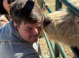 Meet Holly Martin's new BFF. Loves sausages lol