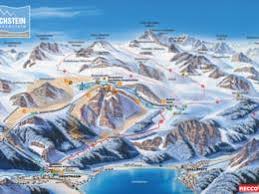 Scheme and satellites photos view; Piste Map Trail Map Hallstatt