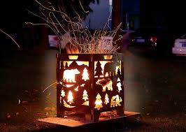 Check spelling or type a new query. Fire Pit Bear Wood Burning Pit Incinerator Barrel Burn Cage Great For Patio And Outdoor Backyard Bonfire Heavy Duty Large 21 X 21 X 27 Inch Outdoor Heating Patio Lawn Garden Rayvoltbike Com