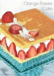 Orange Fraisier Cake Classic French Desserts Orange Chiffon Cake Sweet Treats