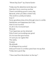 Turning A Bad Day To A Good One Might Require No More Than A Change In Perspective Here Are Six Reverse Poems That Will Inspi Reverse Poem Top Poems Worst Day